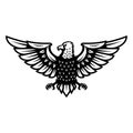 Eagle icon isolated on white background. Design element for logo, label, emblem, sign, badge. Royalty Free Stock Photo