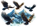 Eagle Icons Set