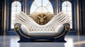 Eye-catching Golden Throne With Manticore-inspired Design