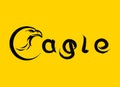 Eagle letter logo icon yellow clipart image stock photos