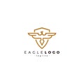 Eagle Logo Design. Bird vector Illustration. Phoenix Logo