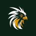 Eagle Logo Design: Dark Green, White, And Gold
