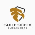 Eagle logo design, Eagle shield logo design