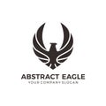 Eagle logo design template for your company Royalty Free Stock Photo