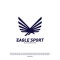 Eagle logo design vector. Birds logo concept vector template