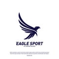 Eagle logo design vector. Birds logo concept vector template