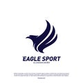 Eagle logo design vector. Birds logo concept vector template