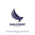 Eagle logo design vector. Birds logo concept vector template