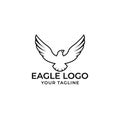 Eagle logo design vector, Illustration