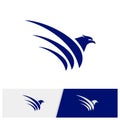 Eagle logo design vector. Simple Eagle logo template. Icon Symbol. Vector Illustration Royalty Free Stock Photo