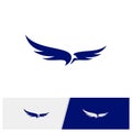 Eagle logo design vector. Simple Eagle logo template. Icon Symbol. Vector Illustration Royalty Free Stock Photo