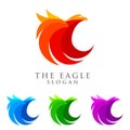 Eagle logo emplate, falcon, hawk vector logo design