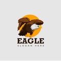 Eagle Logo Pictoral Classic Modern Man Style