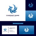 Eagle logo vector abstract template Royalty Free Stock Photo