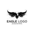 Eagle Logo Vector symbol, vector illustration Royalty Free Stock Photo