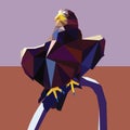 Eagle low poly design Royalty Free Stock Photo
