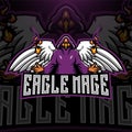 Eagles mage esport mascot logo