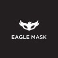 eagle mask logo or eagle vector Royalty Free Stock Photo