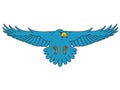 Eagle animated bird for emblems Royalty Free Stock Photo
