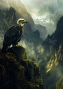 Eagle in the mountains by stefano rizzo