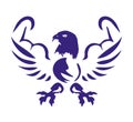 Eagle with muscles icon