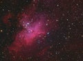 The Eagle Nebula M16 in Serpens Royalty Free Stock Photo