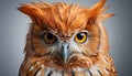 Eagle owl, majestic bird of prey, staring with wisdom generated by AI Royalty Free Stock Photo