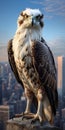 Guardian Of The City: Hyperrealistic Hawk In New York City