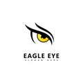 Eagle predator eye falcon bird  logo logos business Royalty Free Stock Photo