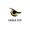 Eagle predator eye falcon bird  logo logos business Royalty Free Stock Photo