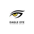 Eagle predator eye falcon bird  logo logos business Royalty Free Stock Photo