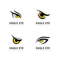 Eagle predator eye falcon bird  logo logos business Royalty Free Stock Photo