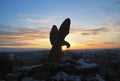 Eagle is Pyatigorsk Emblem. Northern Caucasus landmarks Royalty Free Stock Photo