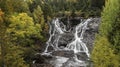 Eagle river falls near Eagle river city, Keweenaw peninsula in Michigan upper peninsula.