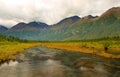 Eagle River nature center at early morning, Eagle River, Alaska. Royalty Free Stock Photo