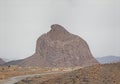 Eagle rock in desert