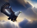 Eagle\'s Eye View: Embrace the Breathtaking Beauty of Eagles Soaring High Royalty Free Stock Photo