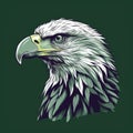 Eagle Sketch In Minimalist Style Before A Cloud In 8k Best Quality