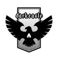 Eagle skull emblem, symbol, logo. Vector illustration.