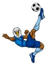 Eagle Soccer Football Player Animal Sports Mascot