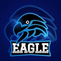 Eagle sport gaming logo vector badges emblem. vector Illustration