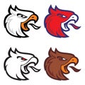 Eagle sport mascot. Label. Logotype.