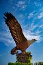 Eagle Square, Dataran Lang is one of LangkawiÃ¢â¬â¢s best known man-made attractions, a large sculpture of an eagle poised to take Royalty Free Stock Photo