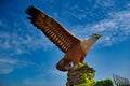 Eagle Square, Dataran Lang is one of LangkawiÃ¢â¬â¢s best known man-made attractions, a large sculpture of an eagle poised to take Royalty Free Stock Photo