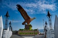 Eagle Square, Dataran Lang is one of LangkawiÃ¢â¬â¢s best known man-made attractions, a large sculpture of an eagle poised to take Royalty Free Stock Photo