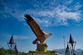 Eagle Square, Dataran Lang is one of LangkawiÃ¢â¬â¢s best known man-made attractions, a large sculpture of an eagle poised to take Royalty Free Stock Photo