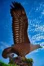 Eagle Square, Dataran Lang is one of LangkawiÃ¢â¬â¢s best known man-made attractions, a large sculpture of an eagle poised to take Royalty Free Stock Photo