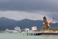 Eagle Square and ferry jetty on Langkawi Island , Malaysia