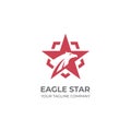 Eagle star logo vector Royalty Free Stock Photo