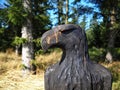 Eagle statue amature sculpture Royalty Free Stock Photo